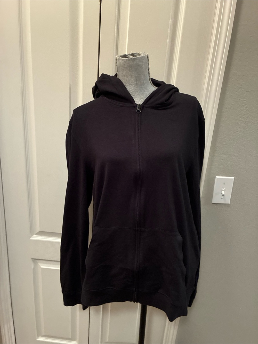 Skims mens jersey lounge zip up hoodie jacket size medium
